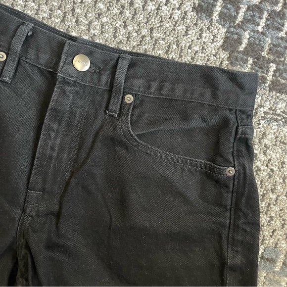 Frame Denim Ladies High Rise Distressed Jean Shorts in Black, Waist Size 27 - Picture 2 of 9